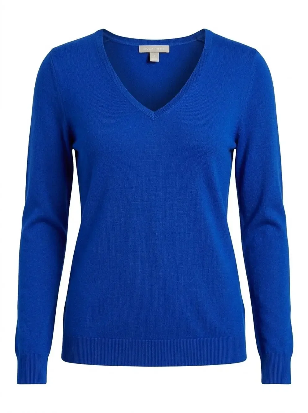 Banana Republic Wool Blend Blue V-Neck Sweater Long Sleeve Women Size S